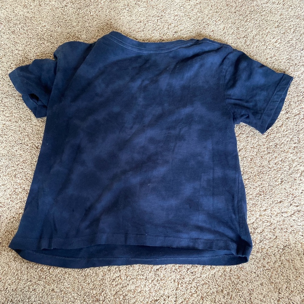 Athleta blue tie dye cotton baby tee